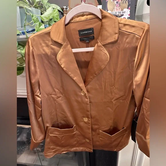 CARBON38 Satin Resort Top in Rust - Picture 8 of 11